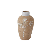 Earthy Vase w/ Flowers
